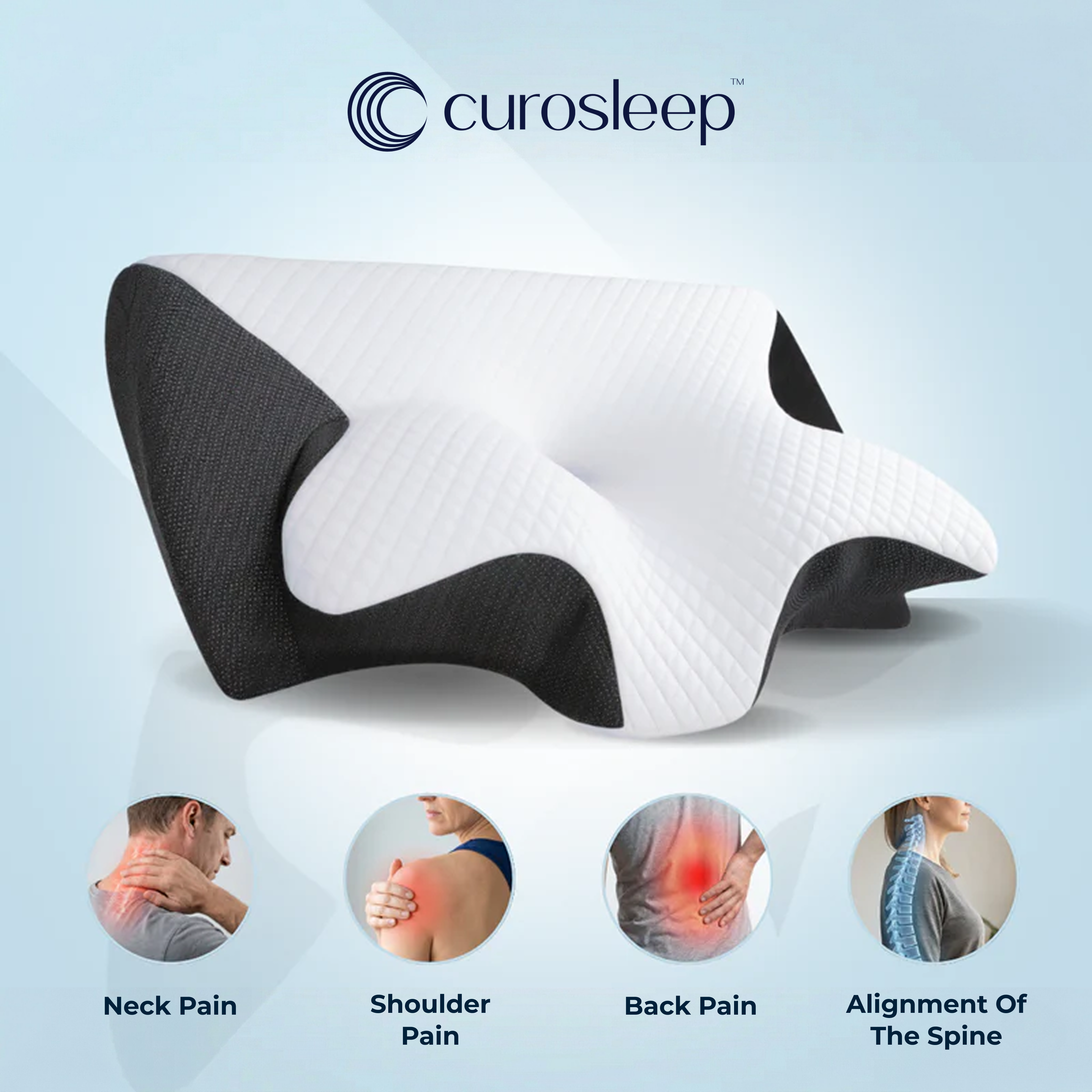 CuroSleep - Ergonomic Butterfly Pillow