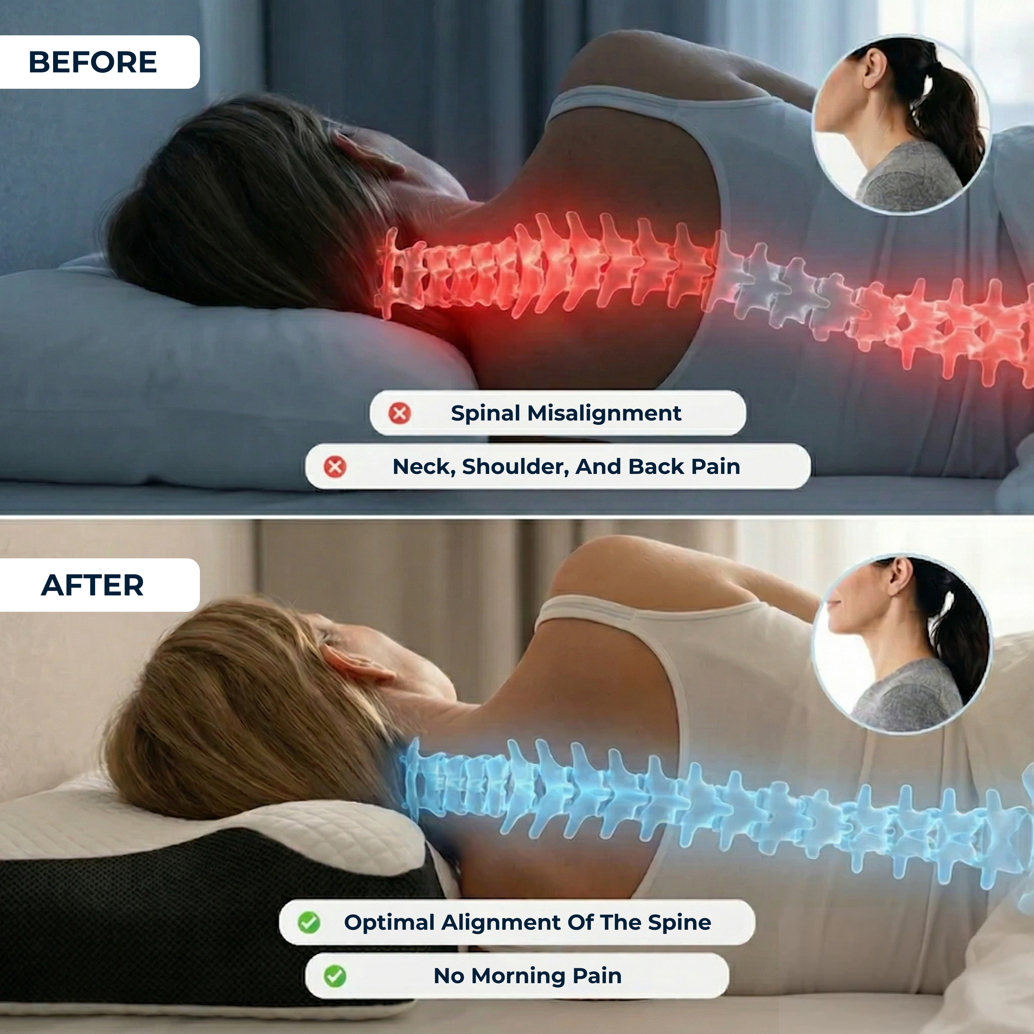 CuroSleep - Ergonomic Butterfly Pillow